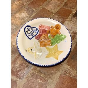 Cookies for Santa Plate To Santa With Love Bath & Body Works Holiday 1997